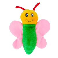 Zippy Paws Crinkle Butterfly Plush Squeaker Dog Toy
