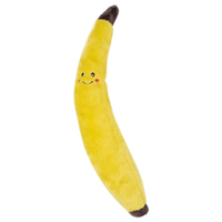 Zippy Paws Plush Squeaky Jigglerz Dog Toy - Banana