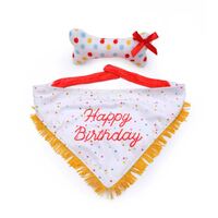 Zippy Paws Birthday Gift Set for Dogs - Bandana & Bone 2-Pack 