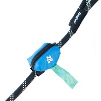 Zippy Paws Adventure Leash Dog Poop Bag Dispenser + BONUS Roll - Glacier Blue