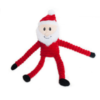 Zippy Paws Christmas Crinkle Dog Toy - Small Santa