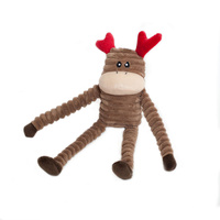 Zippy Paws Christmas Crinkle Dog Toy - Small Reindeer