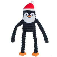 Zippy Paws Christmas Crinkle Dog Toy - Small Penguin