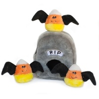 Zippy Paws Halloween Burrow Dog Toy - Spooky Gravestone