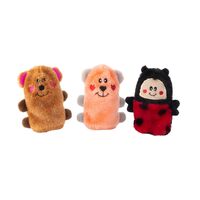 Zippy Paws Valentine’s Squeakie Buddies Squeaker Dog Toys - 3-Pack