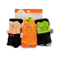 Zippy Paws Halloween Colossal Squeaker Buddie Dog Toy No Stuffing - 3-Pack