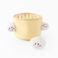 Zippy Paws Zippy Burrow Interactive Dog Toy - Soup Dumplings