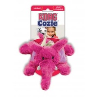 KONG Cozie - Low Stuffing Snuggle Dog Toy - Elmer Elephant - Medium