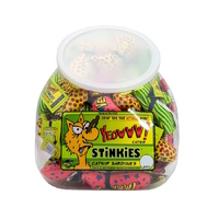 Yeowww! Catnip Cat Toys - Fish Bowl Display with a School of 51 Stinkies