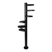 Monkee Tree - The Scalable Cat Climbing Ladder 18 Trunk Starter Pack Black