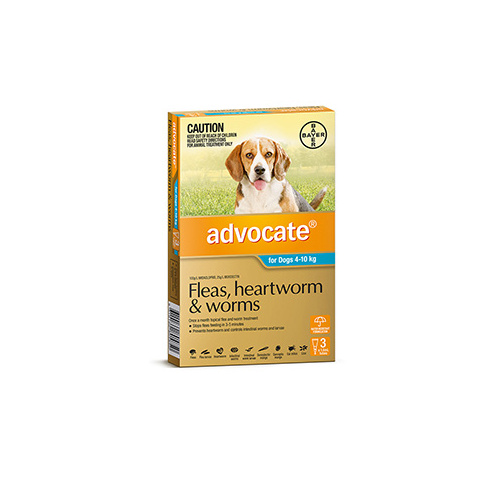 Advocate Flea & Wormer Spot-on for Dogs 4-10kg - 3-pack