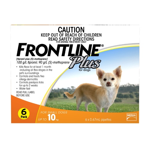 Frontline Plus for Dogs up to 10kg - 6-Pack