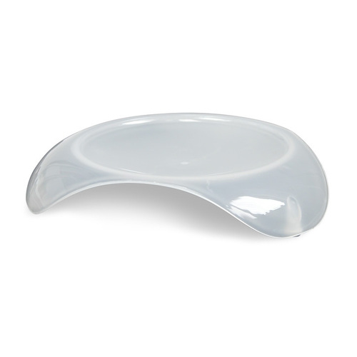 Smartcat Shallow Cat Food Dish - Transparent White Large