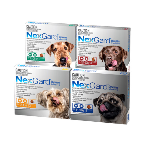 Nexgard For Dogs 10.1-25Kg - Green 3 Pack
