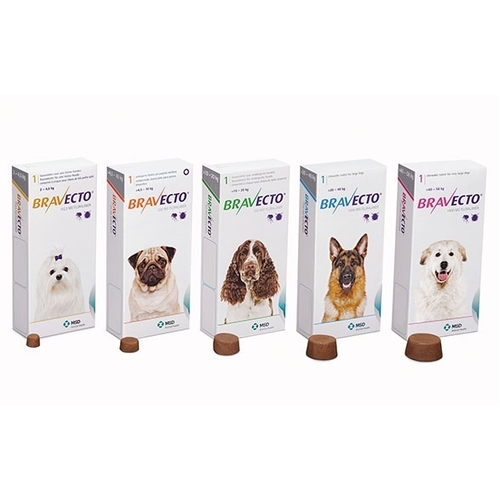 Bravecto Flea & Tick Control Chew - Purple Pack for Very Large Dogs over 40kg - Single Chew 
