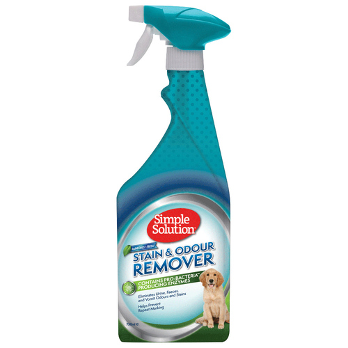 Simple Solution Dog Stain & Odour Remover Enzyme Spray - Rain Forest 750ml