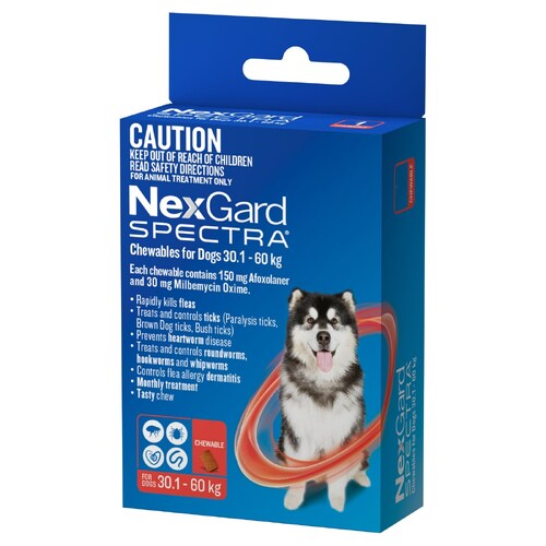 Nexgard Spectra for Dogs 30.1-60KG - 3-Pack