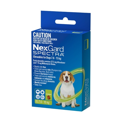 Nexgard Spectra for Dogs 7.6 -15KG - 6-Pack