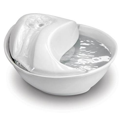 Pioneer Pet Rain Drop Ceramic Fountain - White 1.7 Litres
