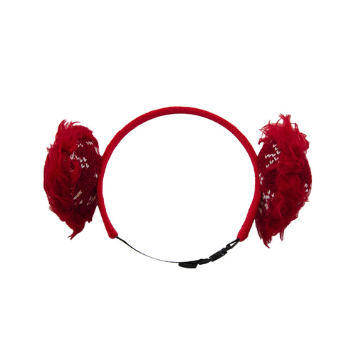 Holiday Earmuffs Red M/L by Outward Hound