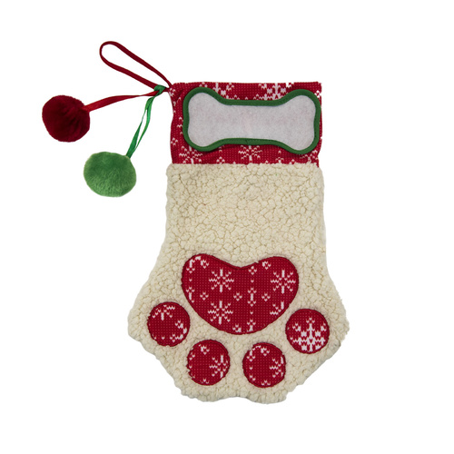 Sherpa Stocking Wht Os by Outward Hound