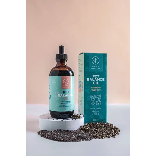 Hemp Collective Pet Balance Oil - Hemp Chia Seed Oil 200Ml 