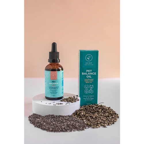 Hemp Collective Pet Balance Oil - Hemp Chia Seed Oil 50Ml 