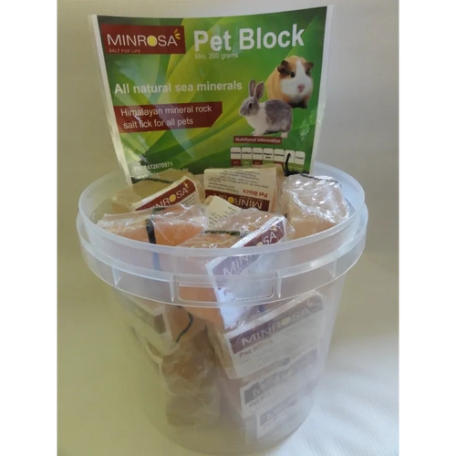 Minrosa Pet Blocks Display Bucket 20 X 200G 