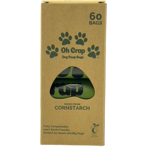 Oh Crap Compostable Dog Poop Bags 60 Pack 