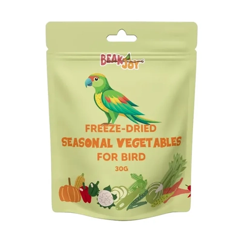 BEAK JOY FREEZE-DRIED SEASONAL VEGETABLES FOR BIRD 30G