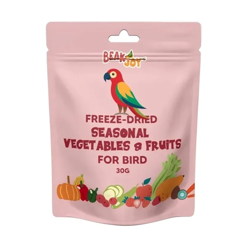 BEAK JOY FREEZE-DRIED SEASONAL VEGETABLES AND FRUITS 30G