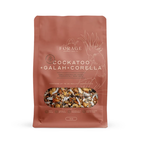Forage Gourmet Cockatoo Galah & Corella 1Kg 