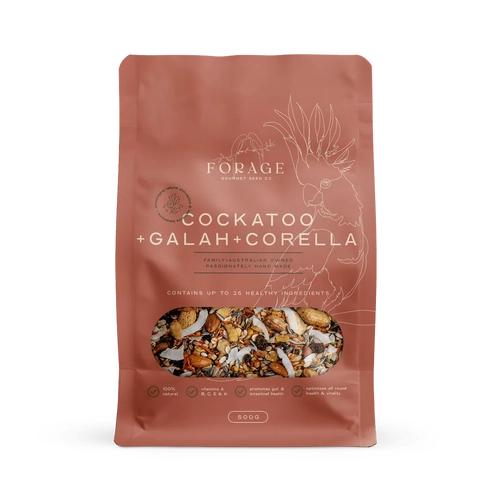 Forage Gourmet Cockatoo Galah & Corella 500G 