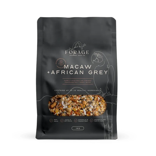 Forage Gourmet Macaw & African Grey 1Kg 