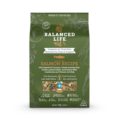 Balanced Life Air Dried Dog Food - Salmon - 200g