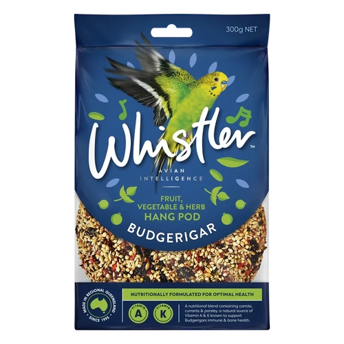 Whistler Budgie Pod Fruit Veg Herb Superfoods 300G 8Pk (Om8) 