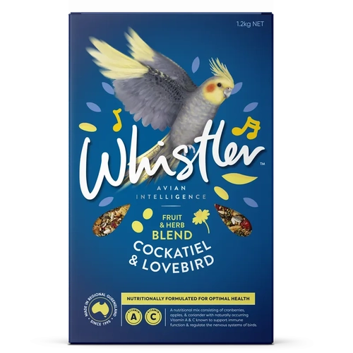 Whistler Cockatiel & Lovebird Gourmet Blend 1.2Kg 