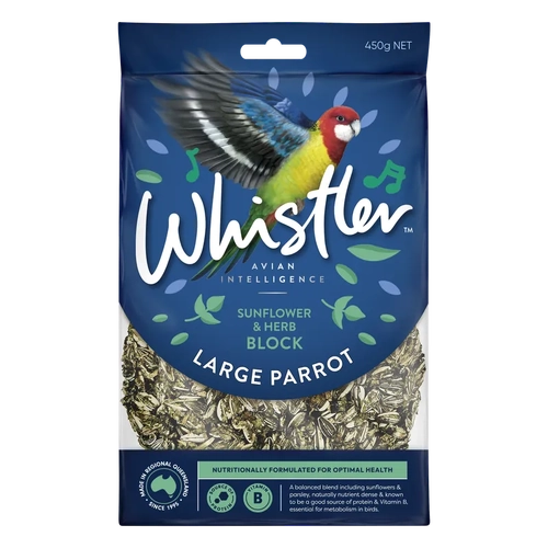 Whistler Large Parrot Block Sflower Herb 450G 6Pack 