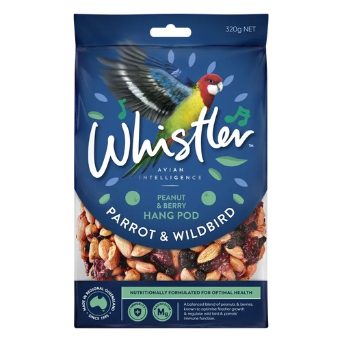 Whistler Parrot & Wildbird Pod Berries Blend 320G 8Pk(Om8) 