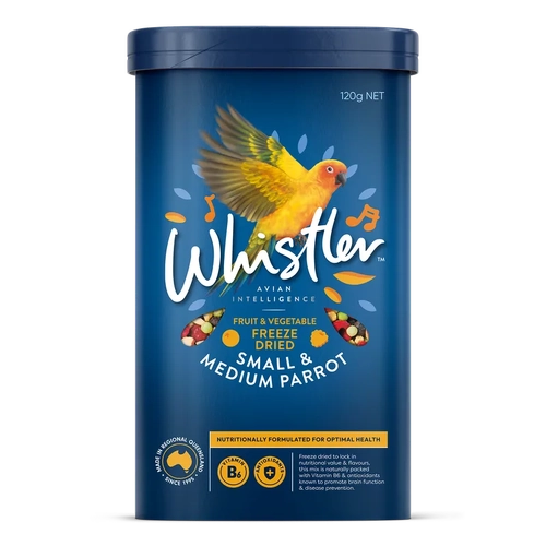 Whistler Sm & Md Parrot Freeze Dried Medley 120G 8Pk(Om8) 