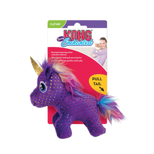 2 x KONG Enchanted Buzzy Unicorn Dog Toy