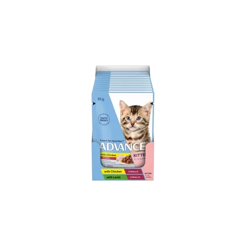 Advance Kitten Wet Gravy Chicken & Lamb 85G 1X12Pk 