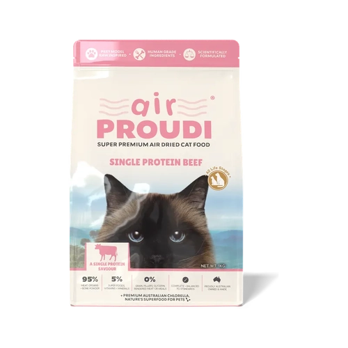 Airproudi Premium Air-Dried Cat Food Beef 1Kg