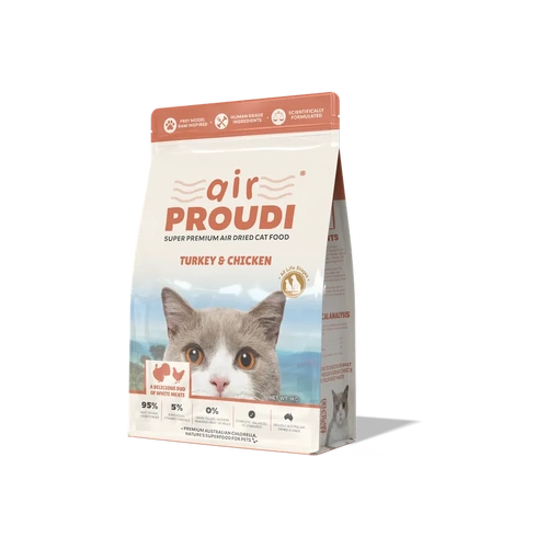 Airproudi Premium Air-Dried Cat Food Turkey & Chicken 400G