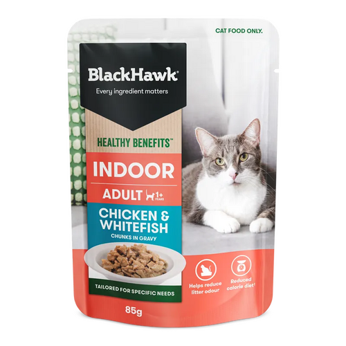 Black Hawk Cat Healthy Benefits Indoor 85G 12Pk(Om12) 