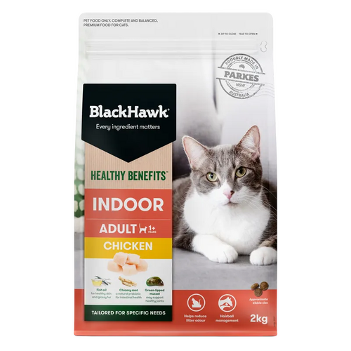 Black Hawk Cat Healthy Benefits Indoor Chkn 2Kg 
