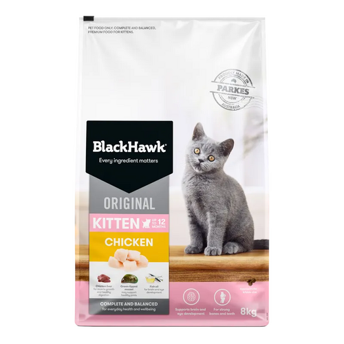 Black Hawk Kitten Chicken 8Kg  