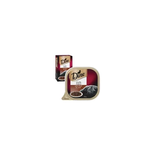 Dine Wet Beef & Liver In A Rich Gravy 85G 1X7Pk 