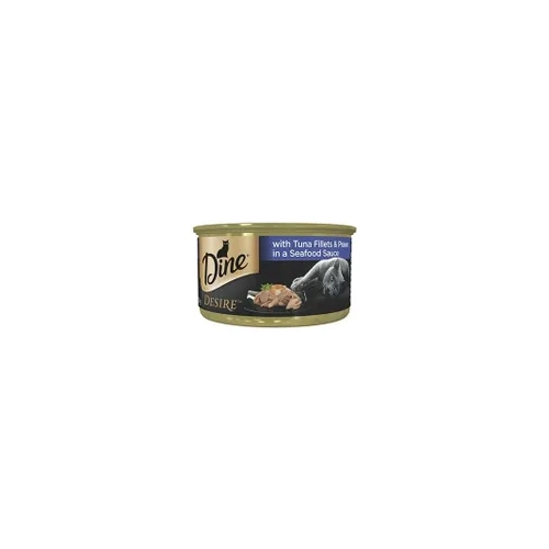 Dine Desire Tuna Flt Prw Seafd Sauce 85G 24Pk (Om24) 