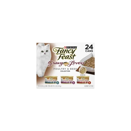 Fancy Feast Gravy Lovers Poultry & Beef 24X85G 